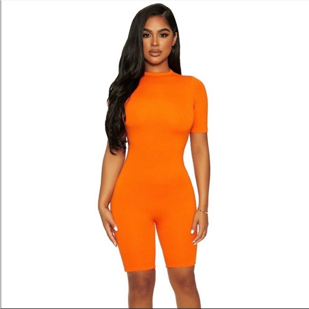 Naked wardrobe orange romper